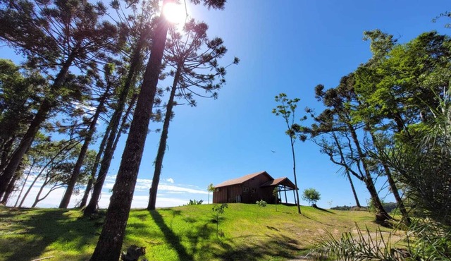 Chalé com Linda Vista Para Vinhedo/vale das Antas