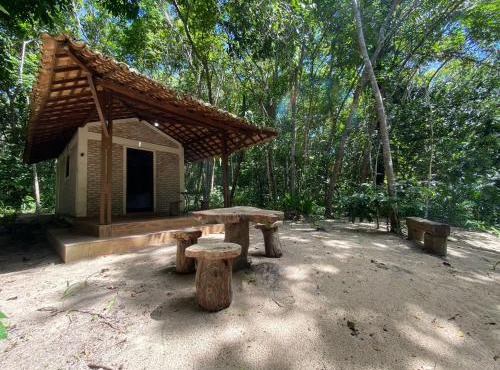 Chalé em reserva privada com café da manhã