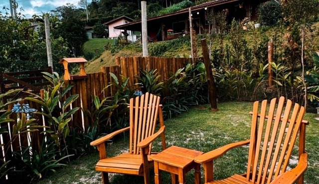 Chalé eu na montanha