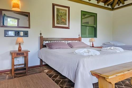 Chalé na serra, com lareira, sauna e piscina