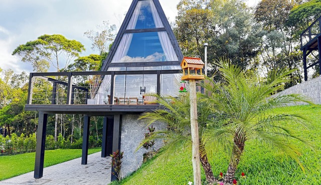 Chalet for 4 Incredible view Greater Florianópolis Waterfalls & beaches
