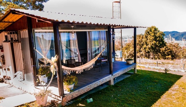 Charming chalet with panoramic veranda.