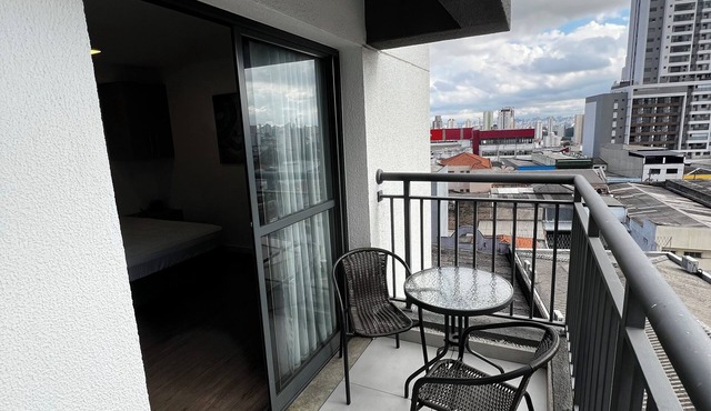 Charming studio in brilliant Tucuruvi São Paulo with AC, WiFi, fitness room