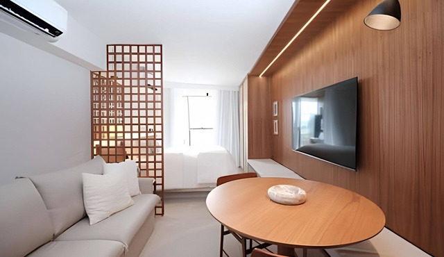 Chic loft in Leblon with balcony and Christ view