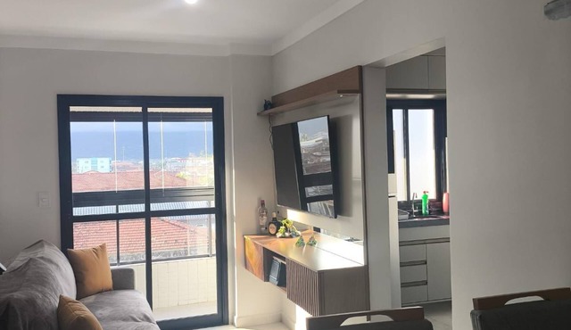 Comfortable apartment across from the beach.