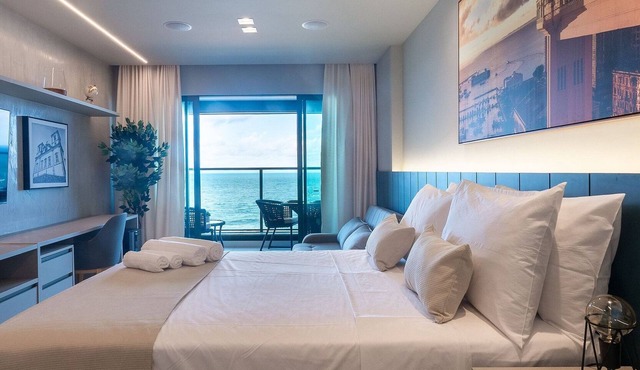 Comfortable Studio with Ocean View in Armação