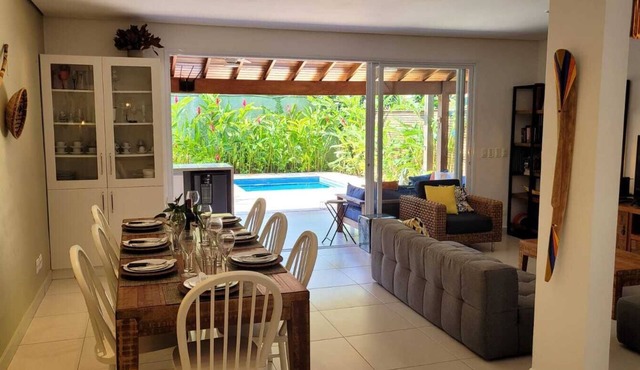 Condominium house 250m from Paúba beach, private exit to the beach, serv.de beach