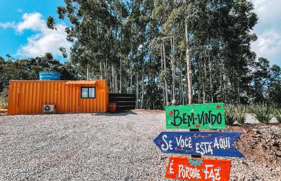 Container ABOBORA na natureza da Serra Gaúcha