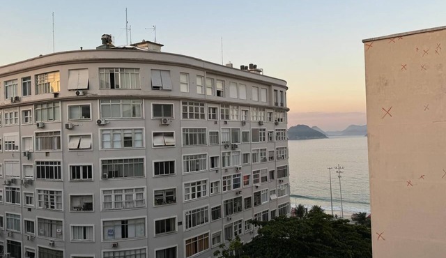 Copacabana sea view apartment a half block from beach