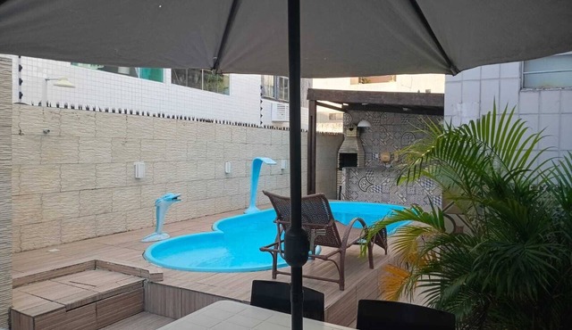 Cozy apartment in Manaíra with capacity for 10 people.