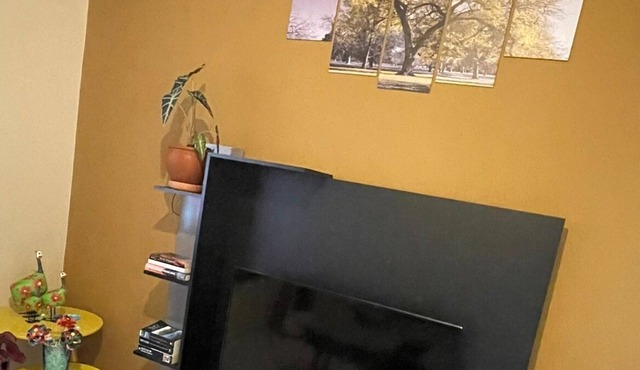 Cozy apartment, with green area, barbecue close to Iveco and Ambev