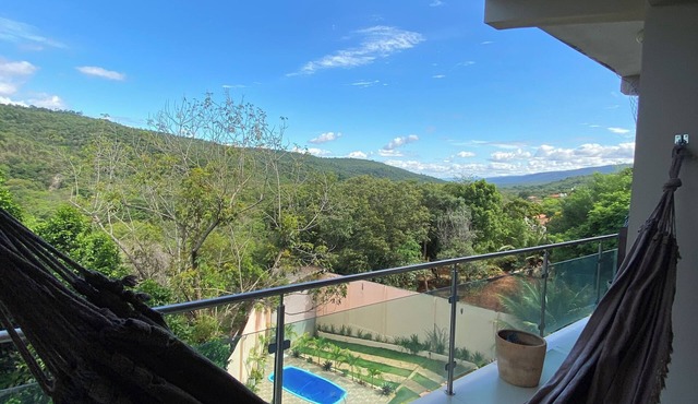 Cozy apartment with privileged views of the mountains in Lencois.