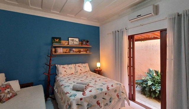 Cozy Caiçara Suite with AC, TV & Wi-Fi 300m from the Historic Center of Paraty