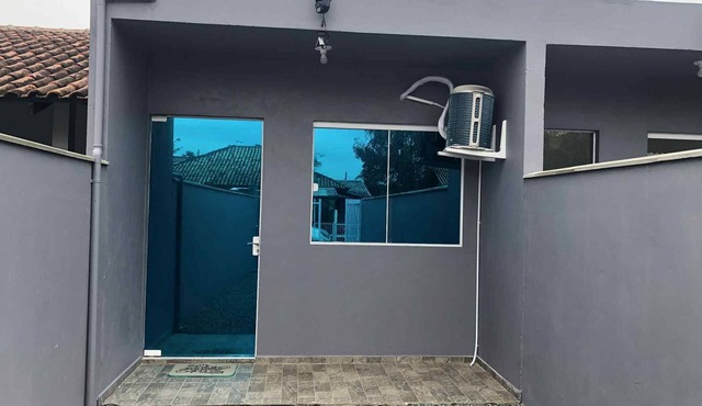 Cozy kitchenette in Praia Grande, São Francisco do Sul, SC, space for up to 5 people.