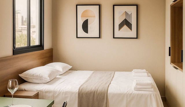 Cozy studio with AC, pool and fitness room in enchanting São Carlos