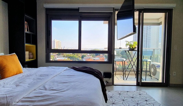 Decorated apartment with a view