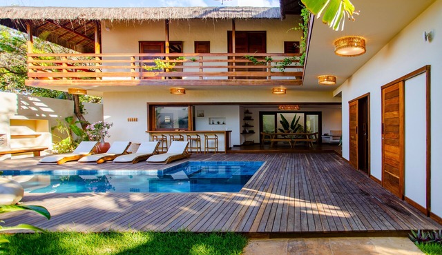 Deluxe Villa Luz Do Mar, rooftop Jacuzzi, sea view, in the heart of Jeri