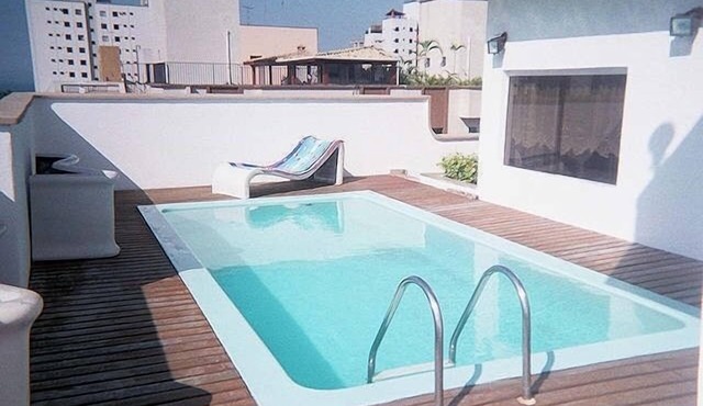 Duplex penthouse * pool/barbecue on the beach - 1 suite