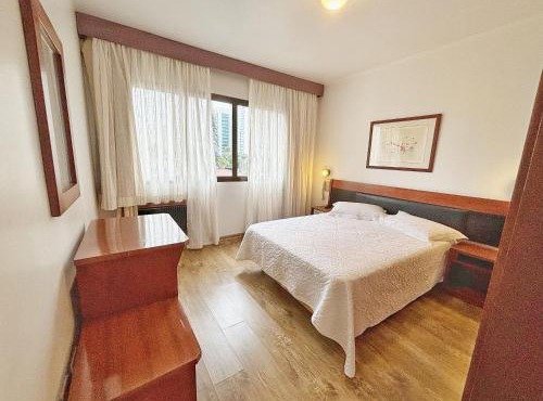 ENB1047 Flat hotel no centro de SBC para 2 pp Espaço e Conforto