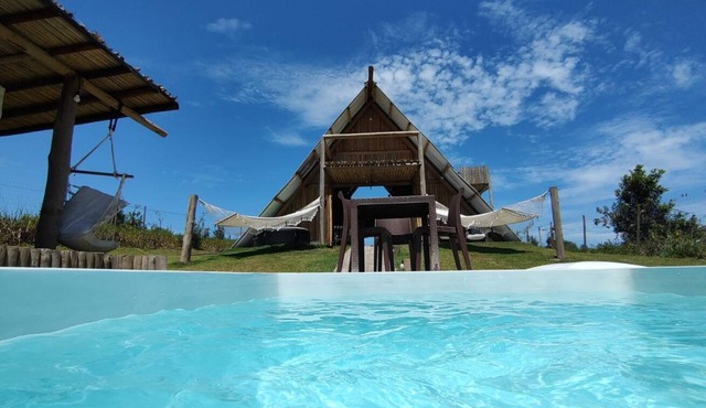 Excelente chalé c piscina e Wi-Fi em Corumbau/BA