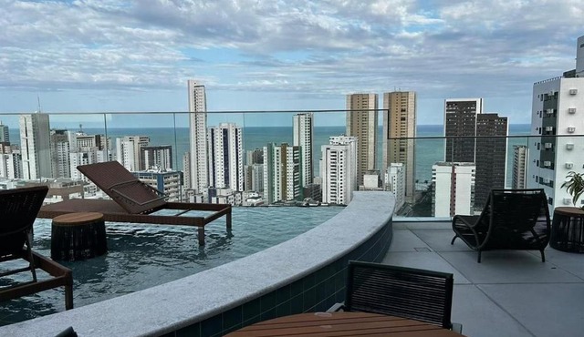 Flat 607 - Ed. Praia de Gameleira, Boa Viagem