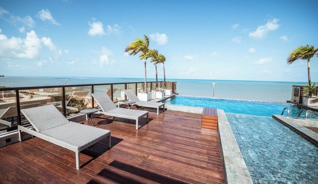 Flat Beira-mar c Piscina e Academia em Manaíra