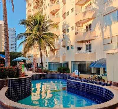 Flat com parque aquático