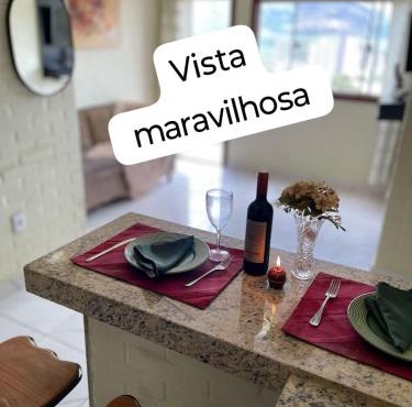 Flat com vista espetacular área central-cozinha completa- banheiro- casais - grupos ou familias ou empresas