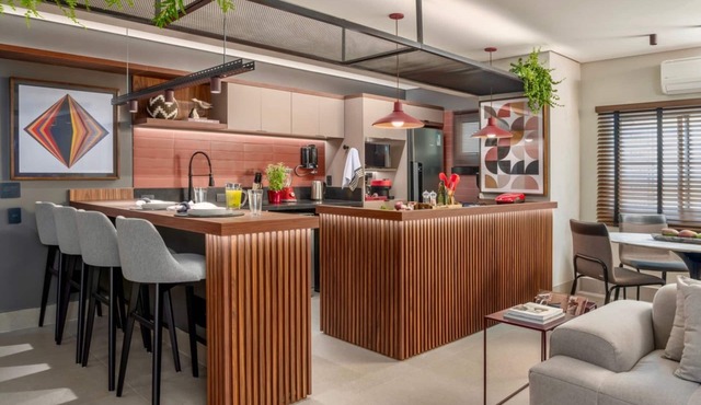 Flat de 100m2 com Serviço de Camareira