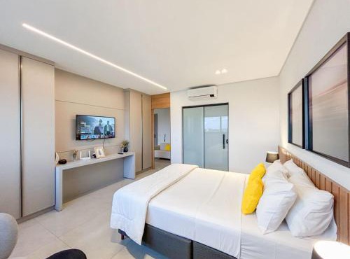 Flat de Luxo com Quarto Privativo 22º Andar no Vertigo