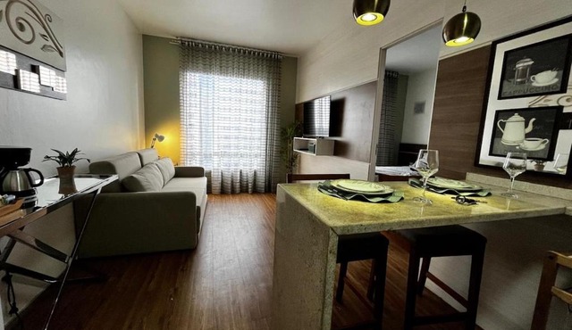 Flat dentro de hotel de Luxo proximo ao shopping