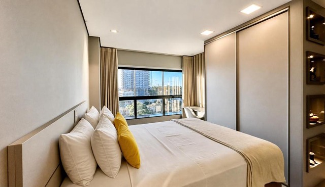 Flat Elegante, Confortável e Com Uma Bela Vista