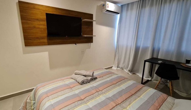 Flat Encantador E-suítes Atlântica Campos 208a