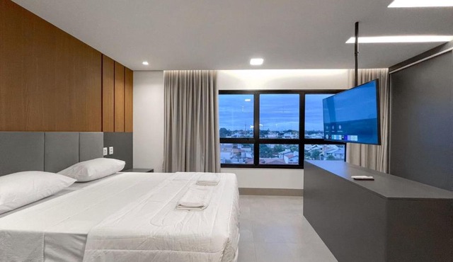 Flat Moderno e Amplo ao Lado do Shopping CG