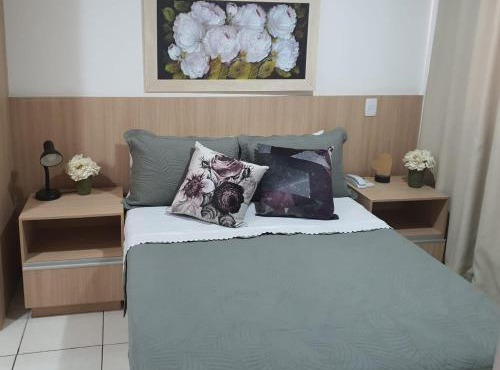 Flat no Life Resort com vista incrível do Lago