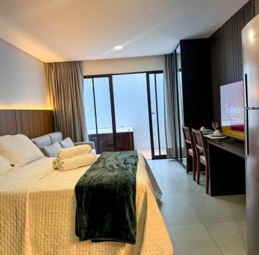 Flat pé na areia | Jacuzzi privativa | Caribessa