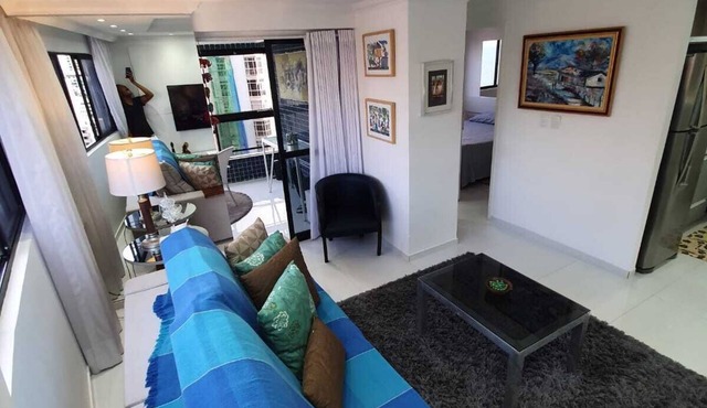 Flat Portal dos Mares Comfort and Security/View to the Sea.