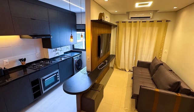 Flat Portal Vinhedo - air conditioning/pool/garage/gym
