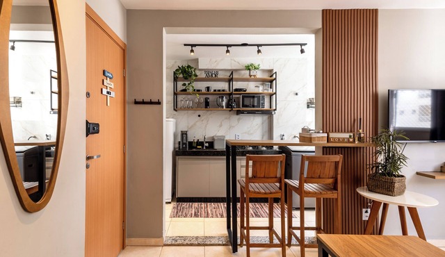 Flats Praia Uberlândia - Apartment close to Praia Clube - Leisure area 24-hour doorman