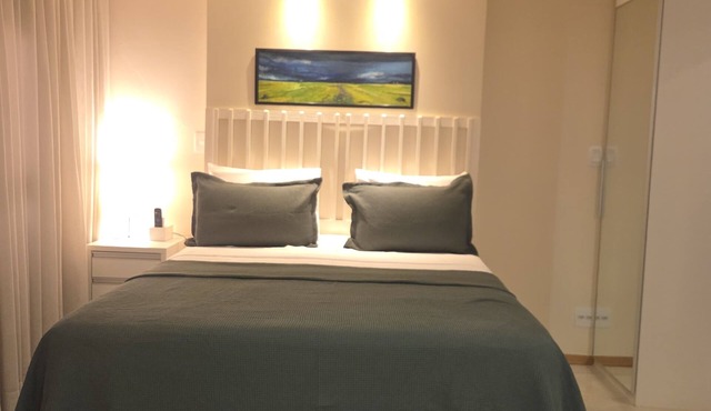 Fully equipped apartment in a luxury hotel.