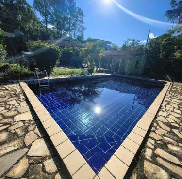 Granja completa piscina lareira 17min do centro