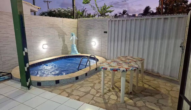 House 700 m from the beach in Jacumã