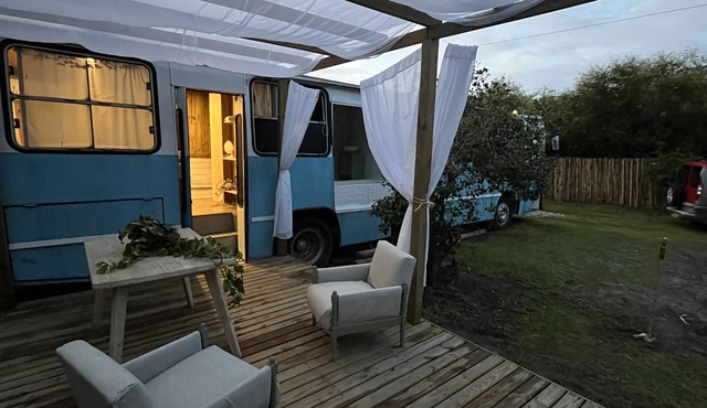 House on a BUS by the river