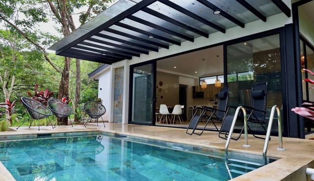 Jungle Meets Beach - Pool Side Villa in Gated Community
