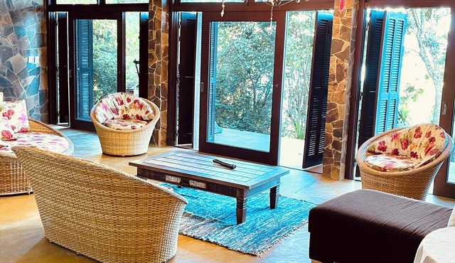 Large house on the edge of the lake, right on the sand. Privacy and comfort for up to 6