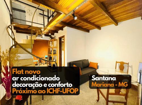 Lindo Flat3 ar condicionado próx ICHF-UFOP Mariana MG
