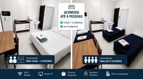 Loft 2 Próximo ao Centro e Shopping até 4 Pessoas