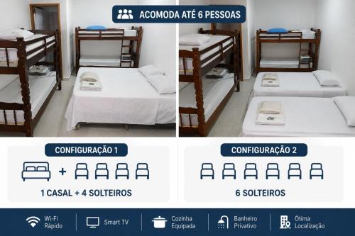 Loft 3 Próximo ao Centro e Shopping até 6 Pessoas