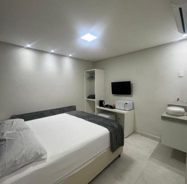 Loft 305A com Ar Condicionado no Bairro Muquiçaba, bem localizado para negócios e fácil acesso para todas as praias e montanhas da cidade - sem vaga de garagem