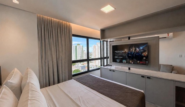 Loft Confortável e Luxuoso ao lado do Shopping CG.